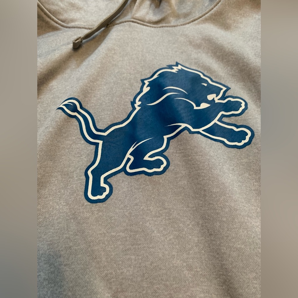 NFL Detroit Lions Silver women’s Hoodie sz L NWT - Picture 3 of 10